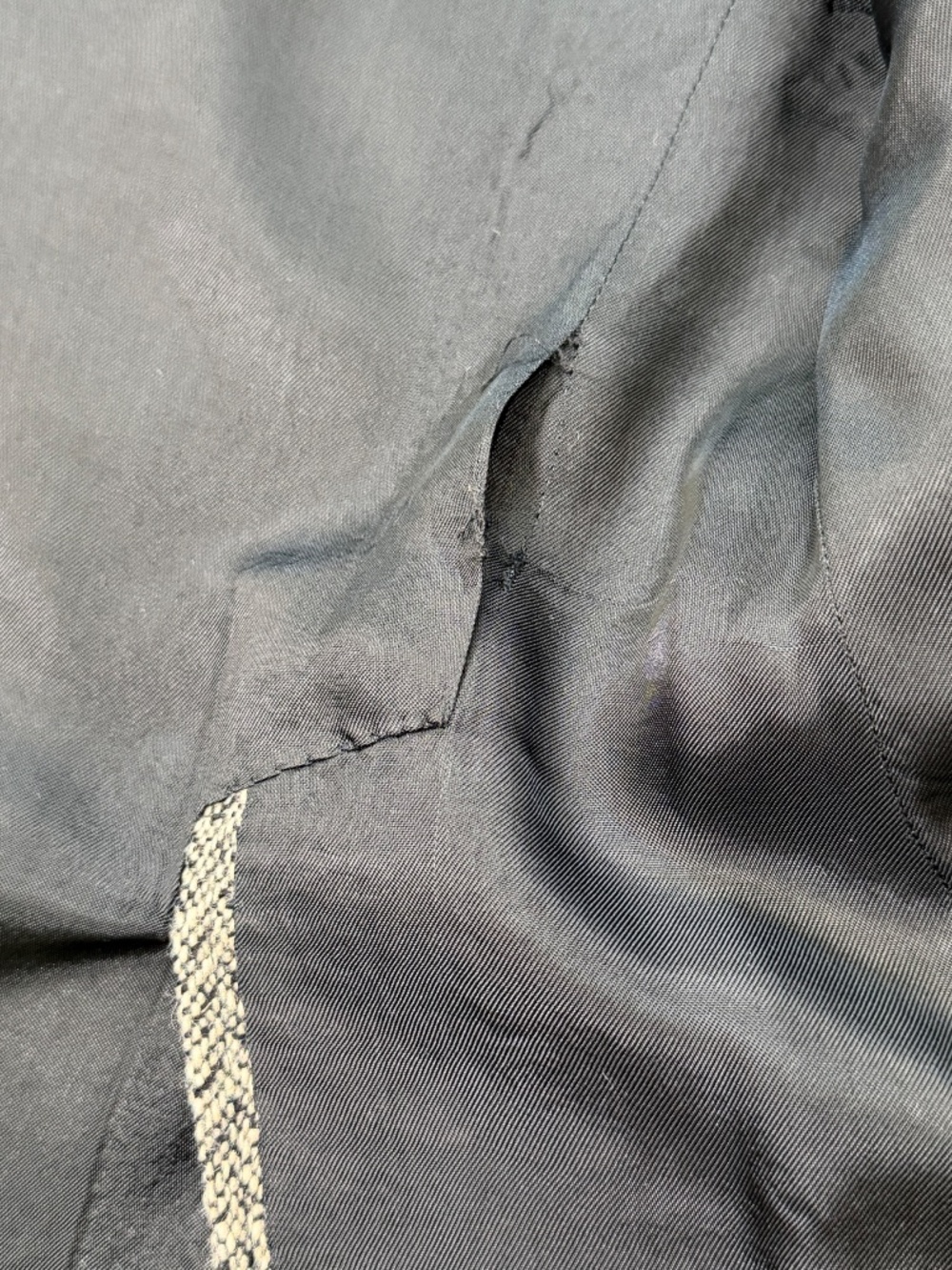 Vintage Wool Tweed Herringbone Sport Coat Blazer Grey - Picture 7 of 16